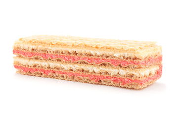 Sweet wafers with strawberry stuffing