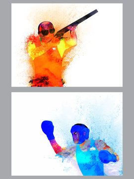 Template, Brochure or Flyer design for Sports.