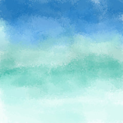 Fototapeta na wymiar ombre abstract background se ocean watercolor
