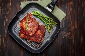 Roasted organic shin of beef meat
