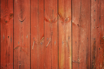 Red wood planks
