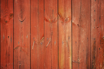 Fototapeta premium Red wood planks