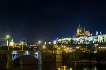 Fototapeta na wymiar Nocturnal Prague