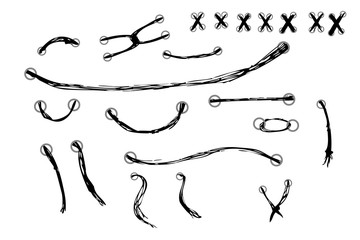 Various Streak Rope out from hole
