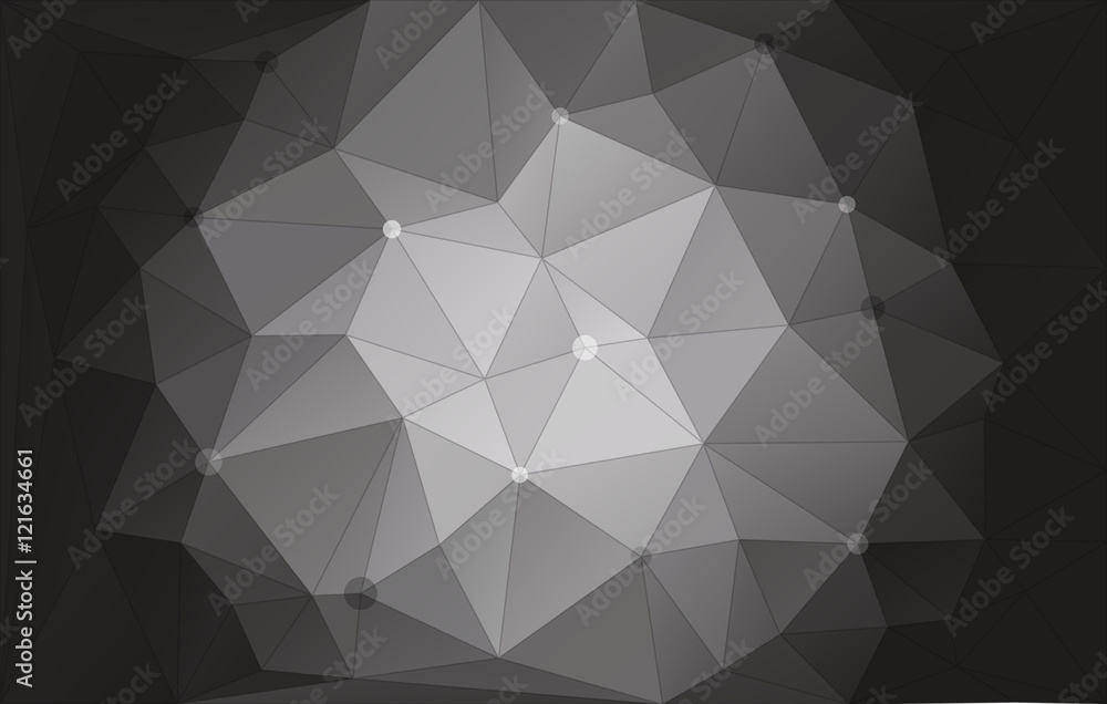 Poster abstract gray vector background with triangles