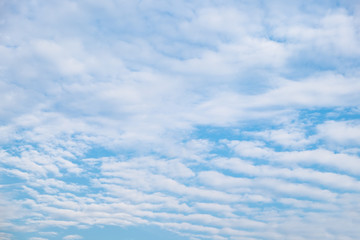 Fototapeta premium Cloud wave furrow streaky in blue sky