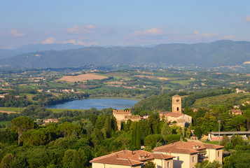 Fototapeta na wymiar Narni (Italy) - A suggestive medieval town with great castle, in Umbria region