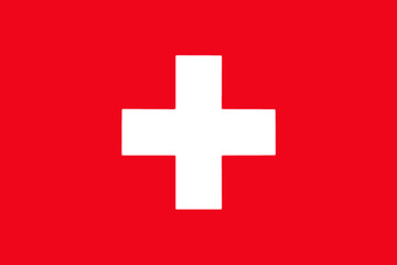 Naklejka premium Switzerland National Flag