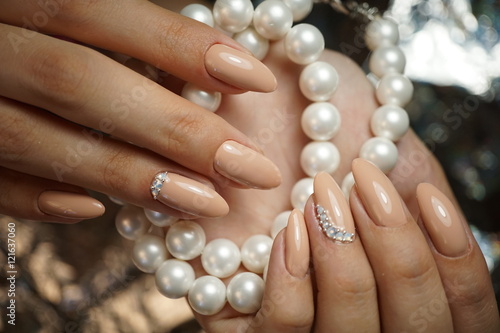 Beautiful Nails Manicure Nail Art Hand Stock Photo And Royalty