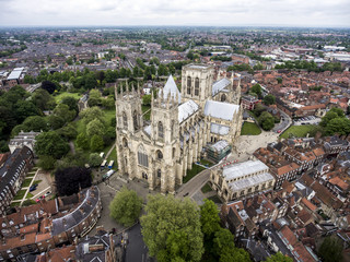 The Big Cathedral York Church aerial Yorkshire 3