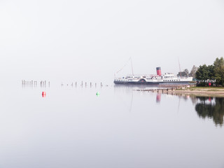 Last Sea-going Paddle Steamer in the World.