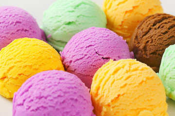 Assorted ice cream