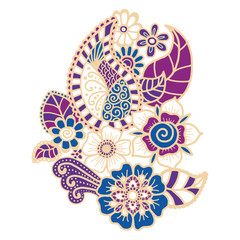 Mehndi design. Patterns.