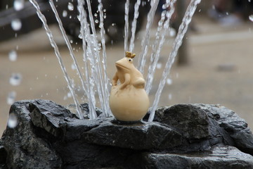 Ein Springbrunnen in Wernigerode