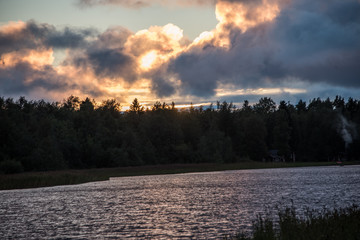 Sunset over the archipelago