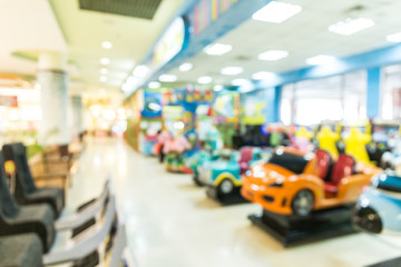 Abstract blur playground for kids and games center