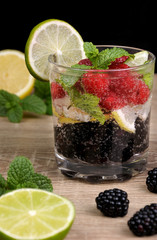 Lemonade with berries