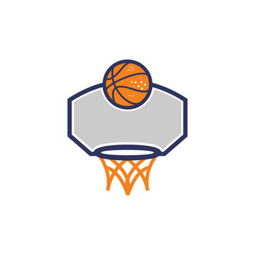 Basketball Illustration Logo Icon