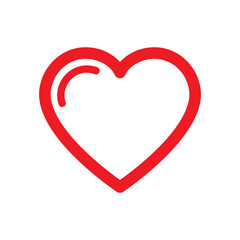 Heart icon vector