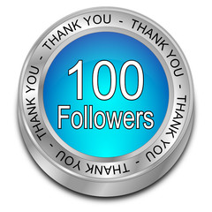 100 Followers Thank you - 3D illustration
