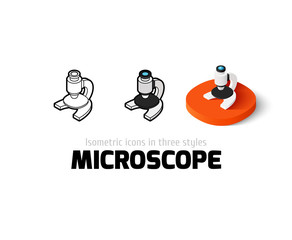 Microscope icon in different style