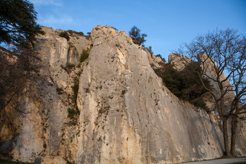 Fototapeta na wymiar Vue de Cavaillon - Via ferrata - Vaucluse - Provence