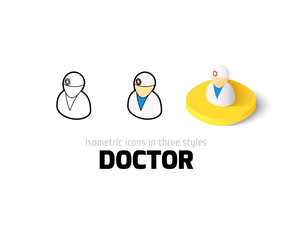 Doctor icon in different style