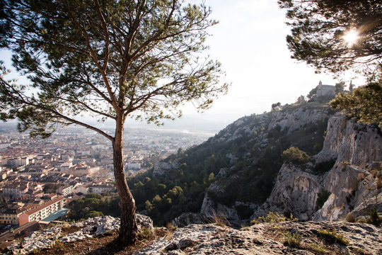 Vue de Cavaillon - Vaucluse - Provence