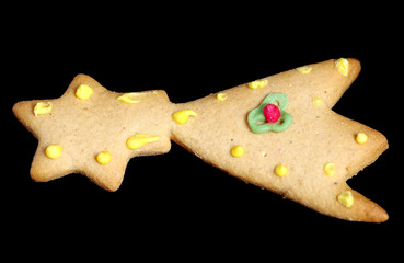 Christmas gingerbread shaped comet