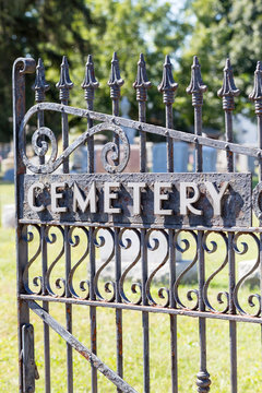 Old Cemetery Fence Gate
