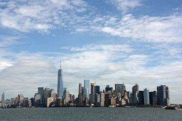 Fototapeta na wymiar La skyline de Manhattan à New York, USA