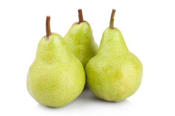 pears isolated on white background