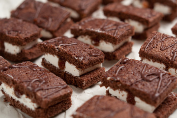 Sweet besquits close up simple composition