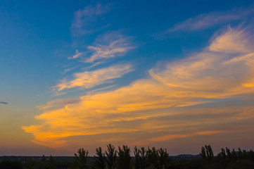 Fototapeta premium landscape with dramatic light