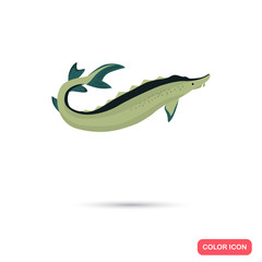 Sturgeon color flat icon
