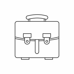 Briefcase icon in outline style on a white background