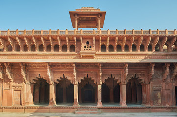 Red Fort  located in Agra, India.