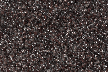 Dark gray beads.