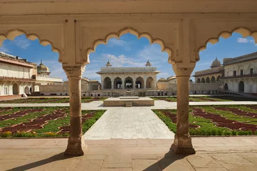 Fotobehang Red Fort  located in Agra, India. © jura_taranik