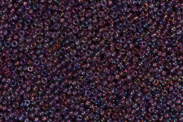Dark blue iridescent beads.