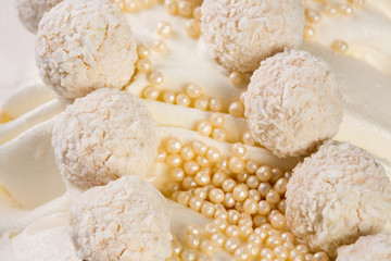 Delicious coconut aand candies.