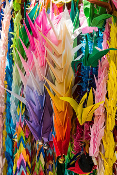 Origami at Memorial Tower to the Mobilized Students