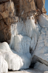Melting glaciers. global warming. Used toning of the photo. 