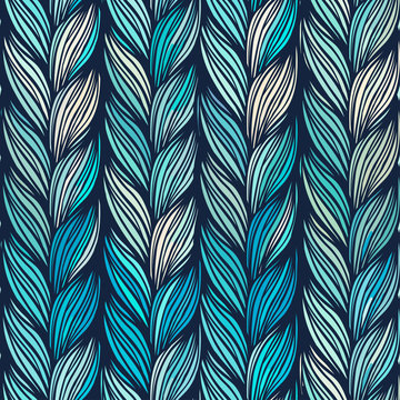 Seamless pattern of braids.