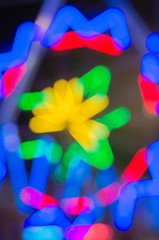 Multiple colour of light bokeh abstract background