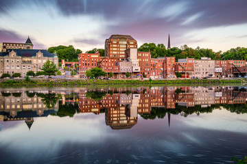 Obraz premium Augusta, Maine, USA skyline.