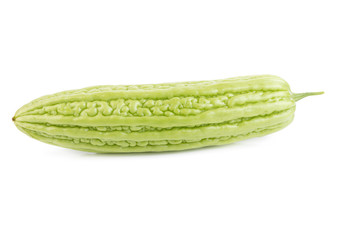 Bitter gourd isolated on white background