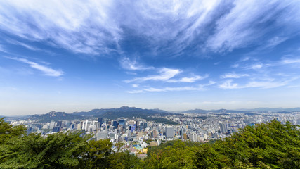 Fototapeta premium Seoul, South Korea city skyline.