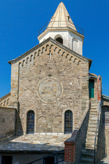 Fototapeta na wymiar Corniglia. The Old Church.