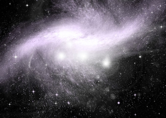 galaxy in a free space